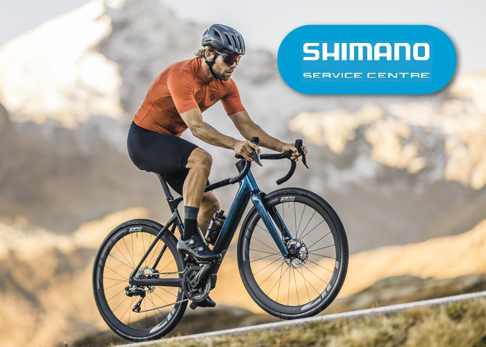 man riding an ebike - Shimano Service Centre