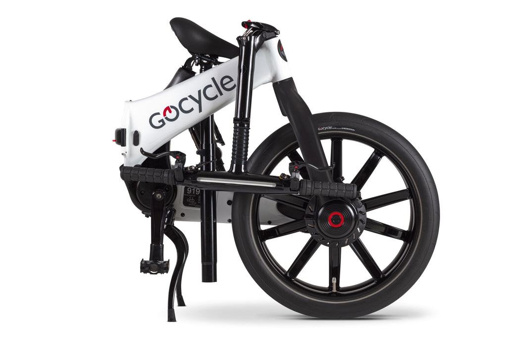 Go Cycle G4i - White (fold view) - Sevenoaks Electric Bikes