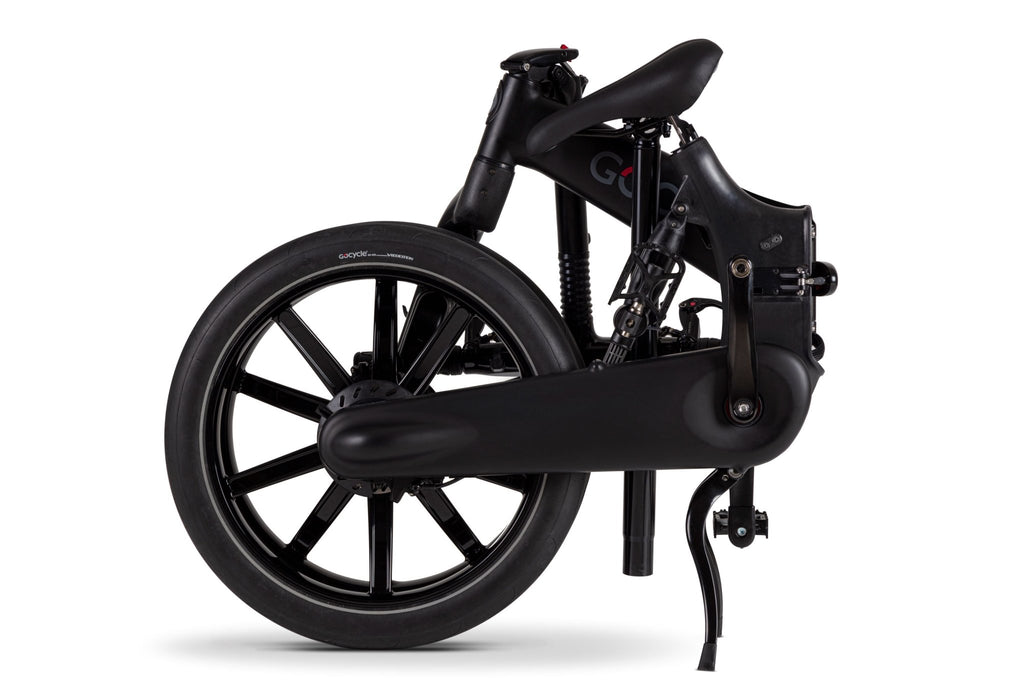 GoCycle G4i - Matte Black (fold view) - Sevenoaks Electric Bikes