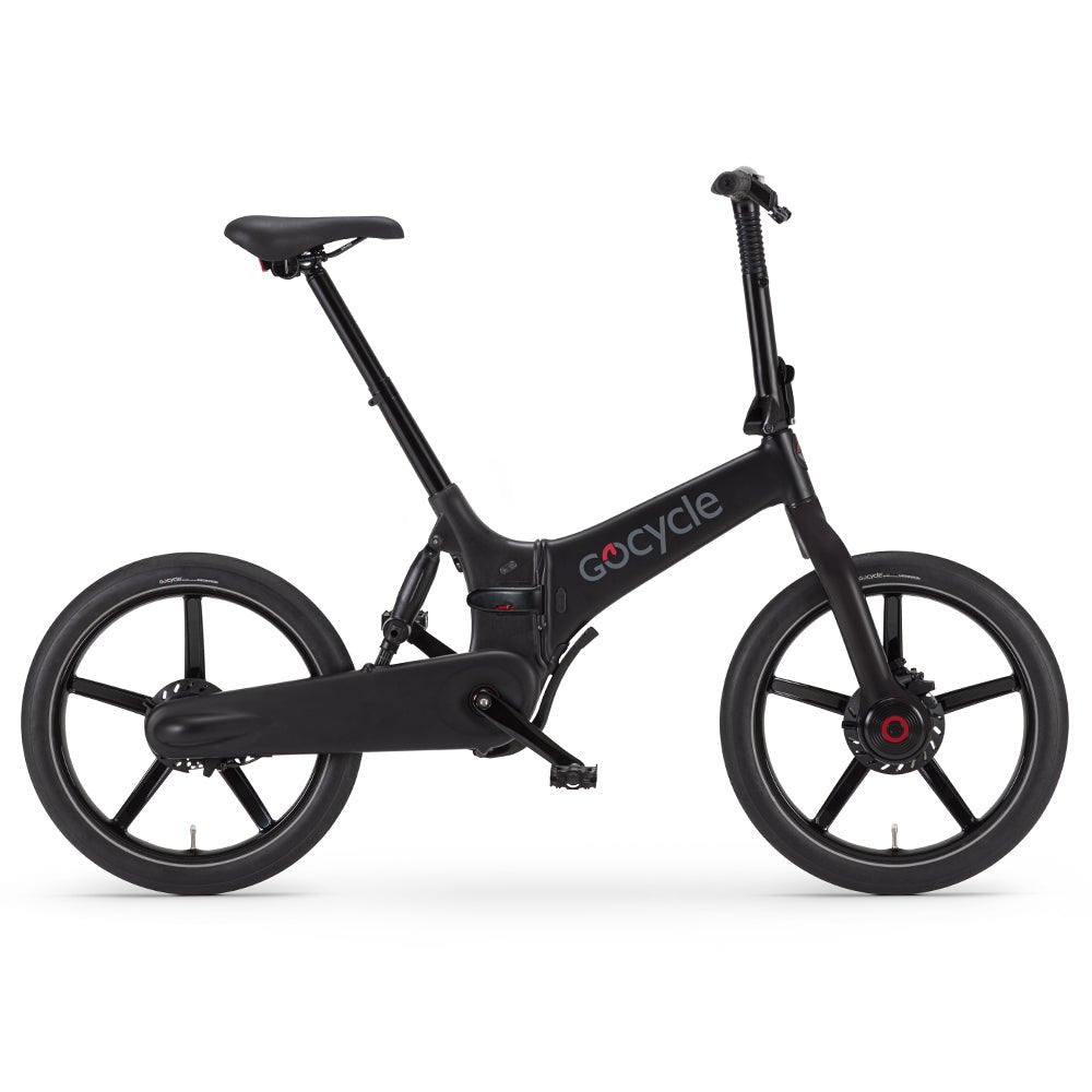 GoCycle G4i - Matte Black (side view) - Sevenoaks Electric Bikes